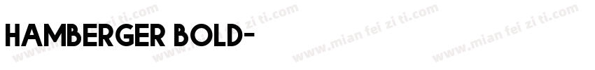 hamberger bold字体转换